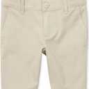 The Children's Place Girls Size Uniform Shorts, Biscuit 2, 6 Slim