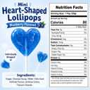 Fruidles 1200-Count Blueberry Lollipops Mini Heart Shaped Delicious Lollipop, Individually Wrapped, 5g Lollipop (EXP 04/21/27)