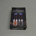 XinXu Gravity Electric Pepper and Salt Grinder Set, Adjustable Coarseness, with LED Light, One Hand Automatic Operation (Set/Black X)
