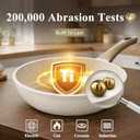 Bazova 24Pcs Pots and Pans Set, Long-Lasting Ceramic Nonstick Cookware Set, Large Set