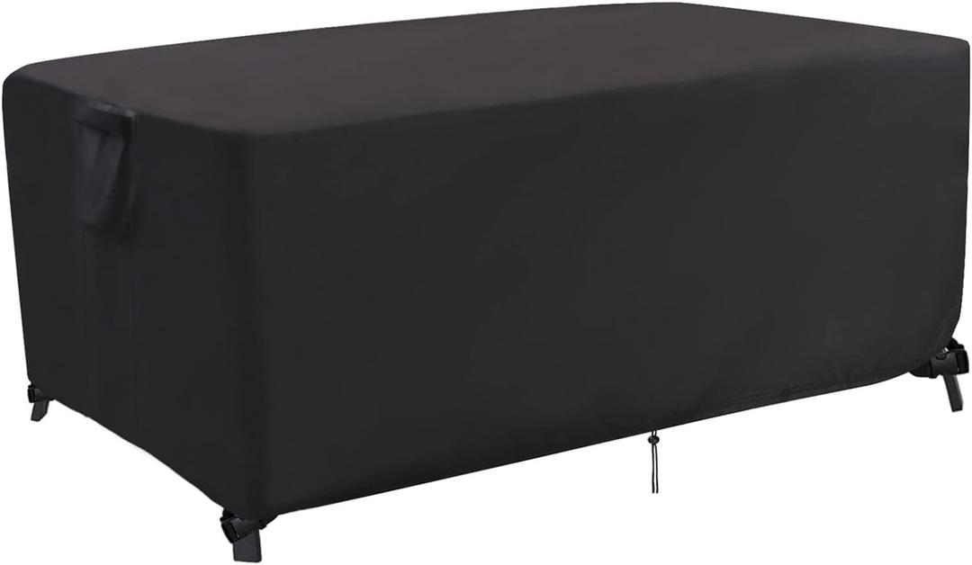 Outdoor Dining Table Cover, 60 Inch Rectangle Patio Dining Table Cover, Waterproof Outside Table Covers Furniture Covers - 60 X 38 X 28 Inch