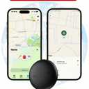 GPS Cat Tracker Collar (iOS & Android)- Dogs GPS Tracker Smart Pet Activity Tracker, No Subscription, Works with Google Find Hub & Apple Find My App, Anti-Lost for Keys, Pet Items Black