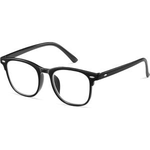 Distance Glasses for Women & Men, Near Sighted Myopia Driving Eyeglasses, Nearsighted See Far Vision Glass (Black)