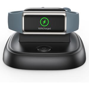 LVFAN for Fitbit Charge 6/Charge 5/Luxe Charger, Charging Cable Replacement Accessories with Reset Button, Smart Watch Fast Charging Station, Magnetic Charger Stand Dock for Fitbit Charge 6/5&Luxe