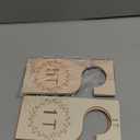 Patelai 7 Pcs Wooden Baby Closet Dividers for Clothes Organizer 1T to 7T Hanger Closet Dividers Nursery Organization for Home Baby Kids Newborn Infant Clothes (Earth Tone)