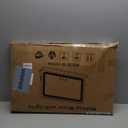 23"x18" Black Vanity Mirror with Lights, Led Makeup Mirror, Lighted Makeup Mirror with 3 Color Dimmable Lights, Smart Touch Screen Control, Aluminum Metal Frame,USB Charging Port