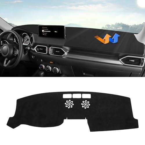 Cartist Dashboard Cover Mat for 2017-2022 2023 2024 2025 Mazda CX-5 CX5 Accessories Dash Cover Suede Dash Mat Sunshade Glare UV Rays Protector (Without Hud)