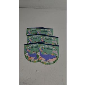 SEA CREATURES STICKER BOOK over 300 stickers 6pcs