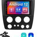 2+32G 9-inch Android 12 Car Stereo for Hummer H3 2005-2010 IPS Touchscreen Screen Car Radio with Carplay & Android Auto Support Backup Camera GPS FM Navi BT SWC