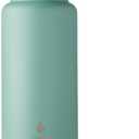 Manna Push Stainless Steel Bottle with Push-open Locking Lid and Sipping Spout - 40 Oz - Basil Powder Coat