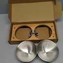 Raised cat Bowls for Indoor Cats by WinTruffles, Elevated cat Bowls, Tilted and Elevated Anti Vomiting Cat Dishes for Food and Water, Set of 2 Stainless Steel Bowl