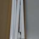 Ausemku Shower Curtain Rod 32-94 Inch Adjustable - 1 Inch Diameter Heavy Duty No drill Spring Tension Shower Rod, Non-Slip Rustproof Telescopic Rod for Bathroom, White