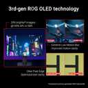 ASUS ROG Strix 27 1440P OLED Gaming Monitor (XG27AQDMG) - QHD, Glossy OLED, 240Hz, 0.03ms, Custom Heatsink, Anti-flicker,Uniform Brightness, G-SYNC Compatible, 99% DCI-P3, DisplayWidget