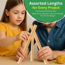 2 x Perfect Stix Wooden Craft Dowels, 3/16 Inch Thick, 1-3 Inch Length, 200 Count