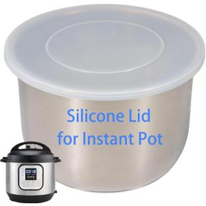 Silicone Lid for Instant Pot 6 QT & 5 QT, 9.8IN Premium Pot Cover for Instapot 5 & 6 Quart Inner Pot, Reusable Silicone Lids for Bowl and Food Cover, Lid Accessories for Instant Pot
