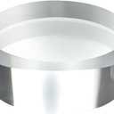 CiaoHER 2in Thickness 4in Diameter Acrylic Disc Display Block Clear Polished Round Pedestal Stand Riser 4" x 2", 1 Pack