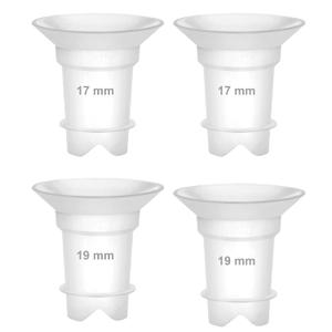 Maymom 17 &19mm Flange Insert Compatible with Rumble Tuff Go Cups Compatible with Medela, Spectra 24 mm Flanges, Momcozy/Willow Wearable Cup to Reduce 24mm Nipple Tunnel Down to 17 & 19 mm