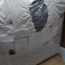 Royoliving Premium Feathers Down Duvet Insert Comforter California King Size Heavyweight Thickened Winter White 100% Cotton Cover with Corner Tabs (108x98, 77 oz)