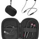 CaseSack case for Beats Flex Wireless Earbuds. Also for Powerbeats High-Performance Earbuds. (Black)