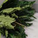 Artificial Boston Ferns for Outdoors, 27 inches