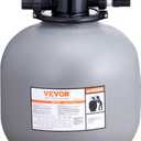 VEVOR Sand Filter, 22-inch, Up to 55 GPM Flow Rate, Above Inground Swimming Pool Sand Filter System with 7-Way Multi-Port Valve, Filter, Backwash, Rinse, Recirculate, Waste, Winter, Closed Functions