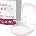 Momcozy Contact Nipple Shields, 100% Food-Grade Silicone for Breastfeeding Difficulties, Ultra-Thin & Super-Soft, Made Without BPA/BPS, Include Carry Case (17mm)