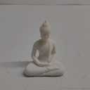White Buddha Statue for Home Decor Small Meditation Indoor and Outdoor Decoration Garden, Yoga, Alter, Prayer Spiritual Living Figurine