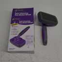 Hertzko Self Cleaning Slicker Brush for Dogs and Cats - Pet Hair Brush for Shedding Long and Short Hair - Easy Clean Retractable Bristles - Cat and Dog Grooming Tool - Purple