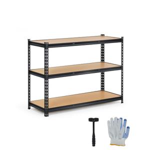 48x24x36 Heavy Duty Garage Storage Shelves,3-Tier Metal Shelving Units