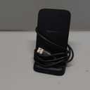 Amazon Basics 10W Qi Certified Wireless Charging Stand for Phone 16/15/14/13/12/11/X, Samsung, and More, with USB Cable, Black (No AC Adapter)