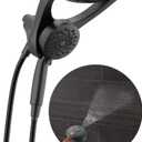 Delta 5-Setting HydroRain 2-in-1 Dual Shower Head with ProClean Spray, Matte Black High Pressure Shower Head with Handheld Spray, 1.75 GPM Flow Rate, Matte Black 75419BL