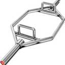 Synergee 20kg and 25kg Chrome or Black Olympic Hex Barbell Trap Bar with Rotating, Flat or Raised Handles for Squats, Deadlifts, Shrugs.