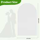 White Arch Backdrop Cover, 7.2x4ft Spandex Balloon Arch Cover for Backdrop Stand, Thick Wrinkle-Free Double-Sided Fabric Stretchy Background for Baby Shower, Wedding, Birthday, Event Party Decoration