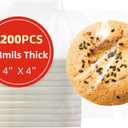 DTmasao 4x4 Inches 1200 Pcs Self Sealing Cellophane Bags Clear Cookie Bags Resealable Cellophane Bag for Packaging Gifts,Cookies,Favors,Products,Candy for Packaging 1200 Pieces 4"x4"