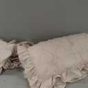 Wowelife Crib Bedding Set for Girls, 3PCs Boho Crib Comforter Set Beige, Ruffle Baby Crib Bedding Set Nursery Bedding Sets for Girls and Boys, Include Quilted Comforter, Crib Skirt and Sheet, Beige