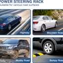 DICMIC Power Steering Rack & Pinion Assembly with Boot Compatible with 2003-2007 Honda Accord 2004-2008 Acura TL Replace# 53601SDAA01, 26-2703