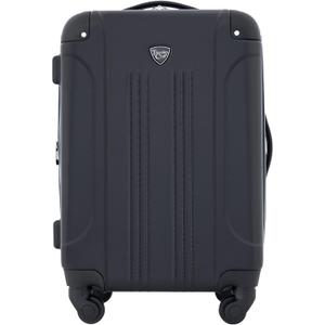 Travelers Club Chicago Hardside Expandable Spinner Luggage, Black, 22" Carry-On