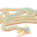 3D Printed Multi Color Giant Dragon 5'3" long! (Candy Rainbow)