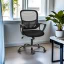 GlasFlength Ergonomic Office Chair, Drafting Standing Desk w/Mid-Back Mesh Adjustable footrest Ring Computer Chairs for Bar, Lab, Work, Pink/Fixed Handrail