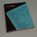 Magnetic Drawing Board for Kids & Toddlers with Beads and Magnet Stylus Pen - Magnetic Tablet Toy for Airplane & Car Ride Activities for Kids (Square Blue)