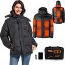Heated Jacket,Heated Jackets For Women,Womens Heated Jacket,14Heating Zone Heated Coat With Battery Pack Included (Small)