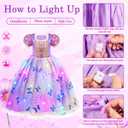 Meland Princess Dresses for Girls - Light Up Princess Costume for Little Girl, Halloween Costumes & Gift for Toddler Age 3-10 (5-6 Years)