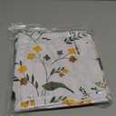 Yighty Oval Floral Tablecloth 60 x 84 inches, Yellow Floral Watercolor Table Cloth, Waterproof Wrinkle Resistant Tablecloth, Spring Summer Decoration for Holiday Kitchen Dining Room