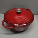 ENAMELED CAST IRON DUTCH OVEN 6QT, RED