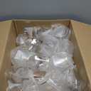 Goodluck 40 PCS Diamond Stemless Plastic Whiskey Glasses, 12 Oz Disposable Cocktail Glasses, Suitable for Weddings, Birthday Parties, Family Gatherings, Bars, etc Gold rimmed cups (Clear and Gold)