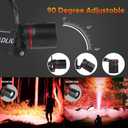 WINDFIRE Red Light Headlamp, Rechargeable Red Hunting Lights Headlight with 3 Lighting Modes, Zoomable, IPX4 Water Resistance Red Coyote Predator Light for Astronomy, Stargazing, Night Observation