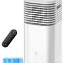 FANCOLE Windowless Portable Air Conditioners with 4Modes & 3Speeds, 15H Timer for Smart Auto-off, 2Gal Tank for 20H Cooling, Evaporative Air Cooler 17 FT Remote, 120 Swing Swamp Cooler No Hose Needed