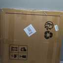 Tanmicoshomy Round Wall Mirror 24 Inch,Circle Mosaic Mirror with Natural Mother of Pearl and Wood Frame, Decorative Coastal Round Wall Mirror for Bathroom Bedroom Living Room Entryway (White)