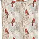 amepay Cardinal Blanket Gifts for Women Red Birds Flannel Throw Blankets Soft Comfy Lightweight for Home Decor Couch Bed Sofa 60x50 Inches (Grey)