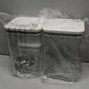 OXO Pop 6pc Baking Airtight Food Storage Container Set: Dishwasher-Safe, Silicone & ABS Lids, White